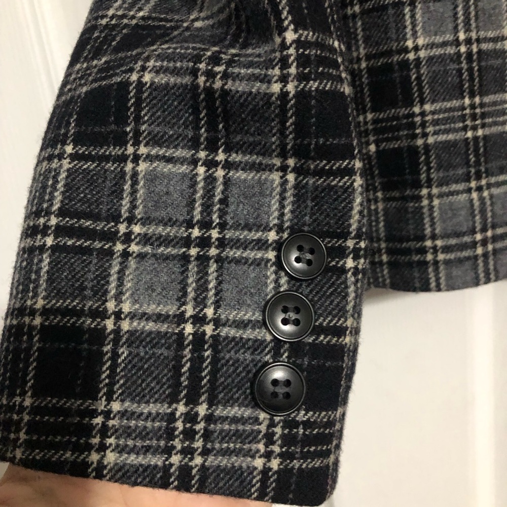 Vintage Pendleton plaid pure virgin wool blazer made USA women’s size 16 - Picture 8 of 13
